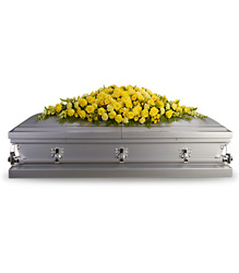 Golden Garden Full Couch Casket Spray Golden Garden Full Couch Casket Spray